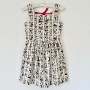 Hanna Andersson Botanical Garden Herb Dress
with Pink Bow, Size 10